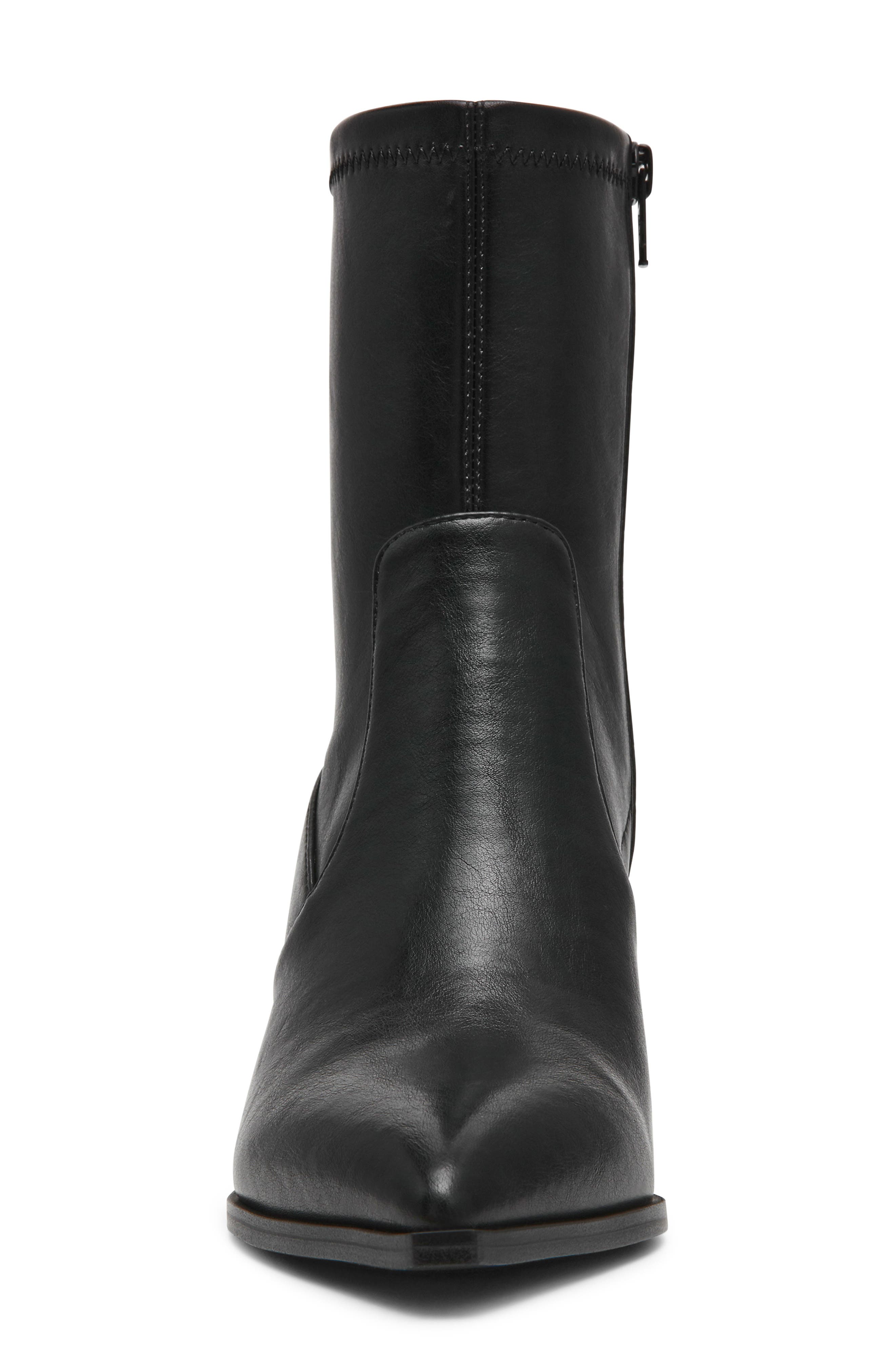 Hearda Pointed Toe Bootie, Alternate, color, BLACK