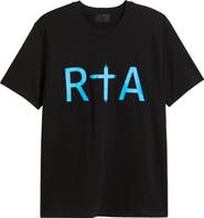 RtA Liam Regular Fit Cotton Logo Graphic T-Shirt
