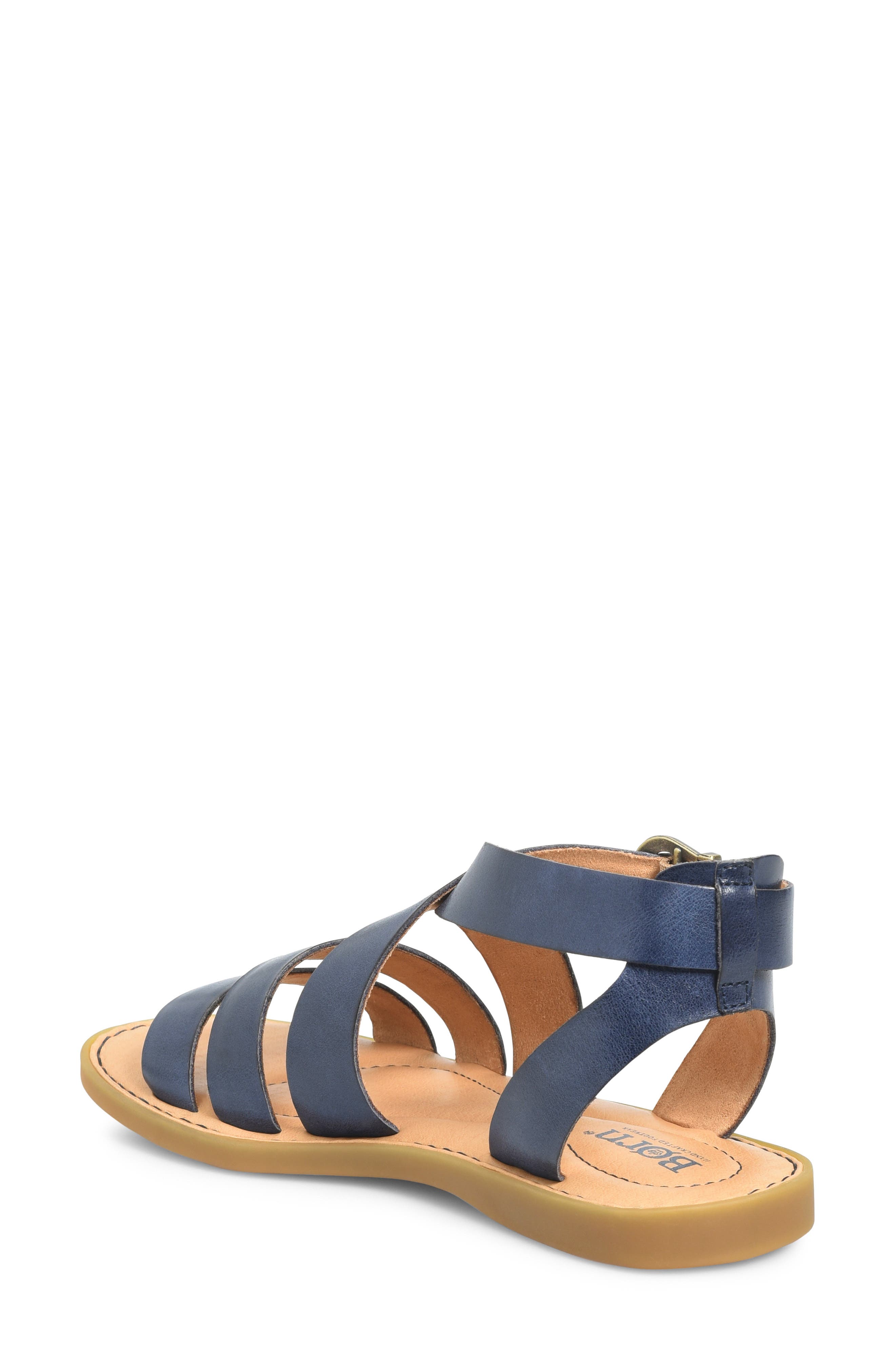 Imogen Ankle Strap Sandal, Alternate, color, NAVY LEATHER