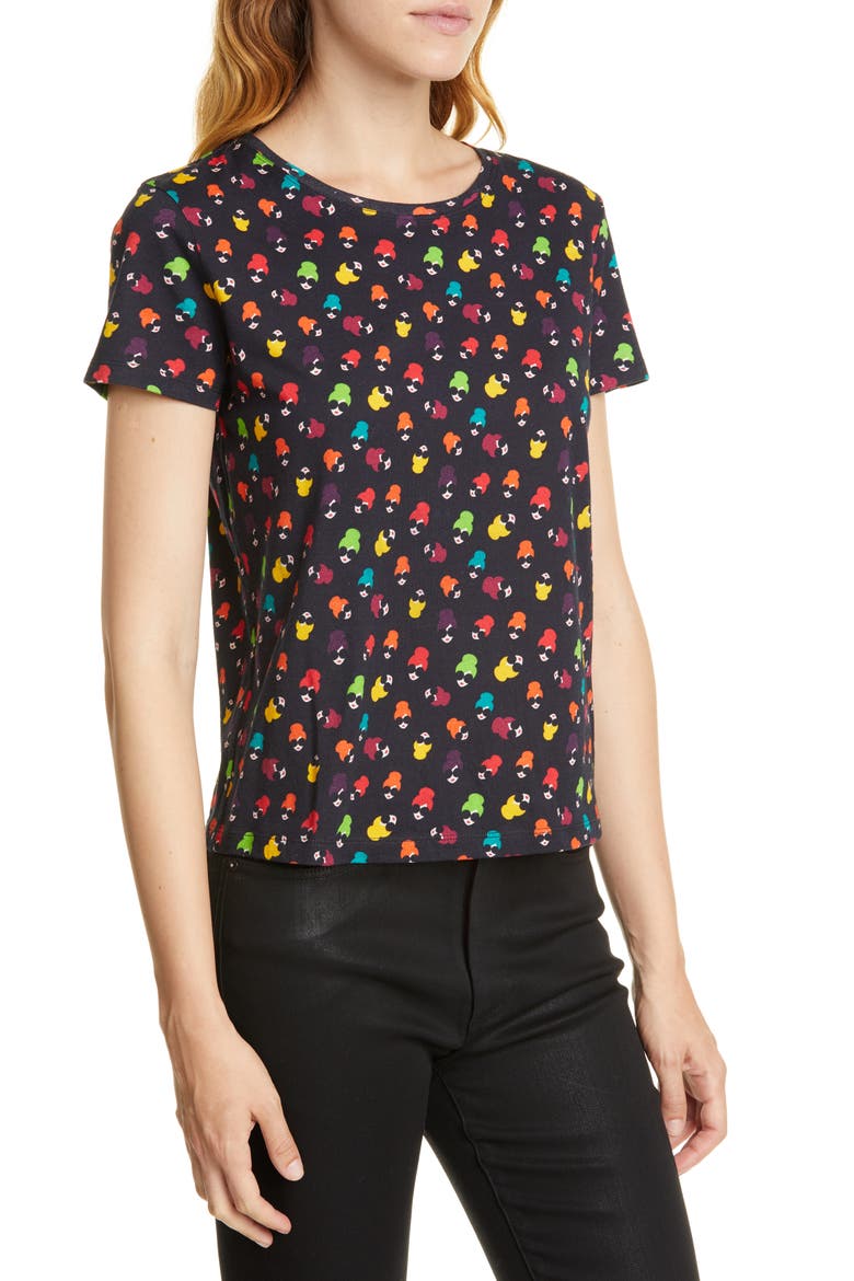 Rylyn Stace Face Cotton Tee, Alternate, color, RAINBOW STACE