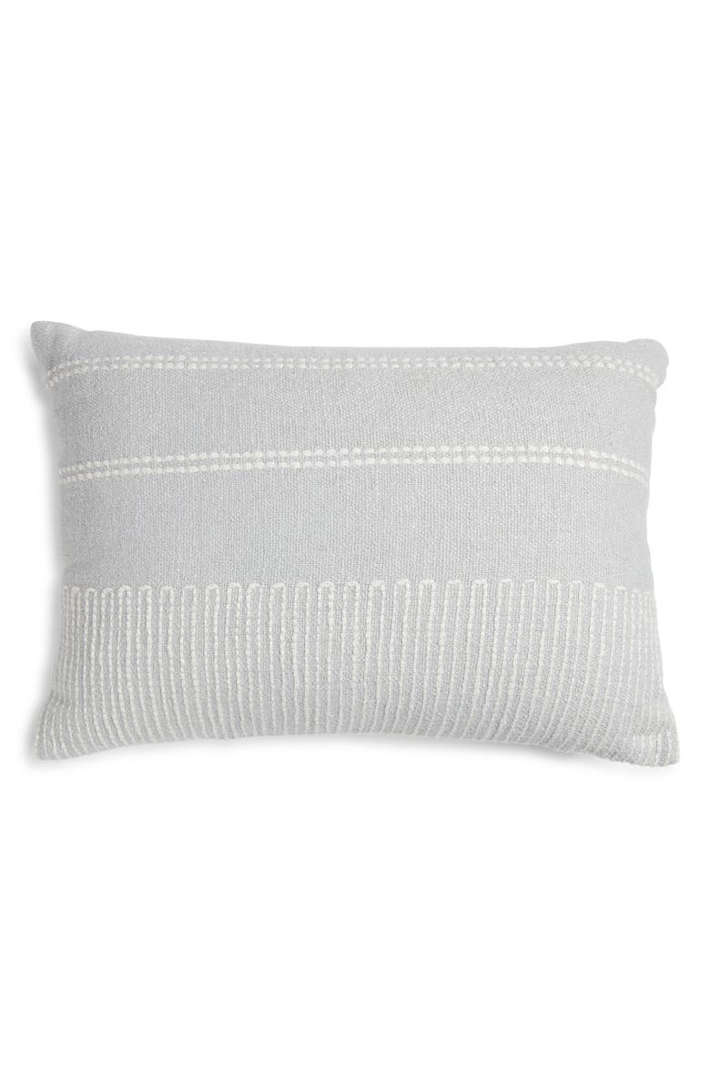 Nordstrom Textured Cotton & Linen Blend Accent Pillow, Main, color, Grey Vapor