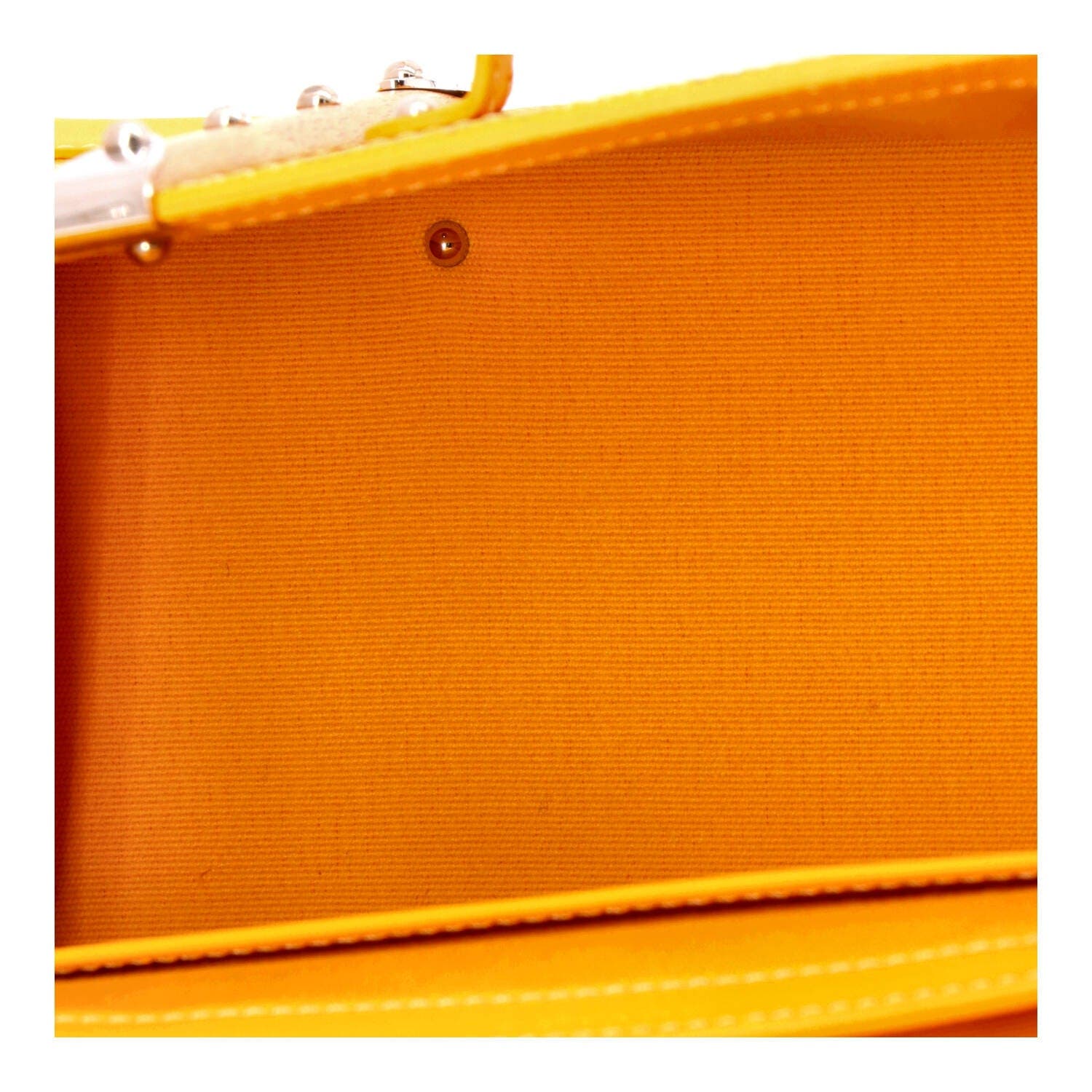 Structured Saigon Top Handle Bag Coated Canvas with Leather Mini, Alternate, color, Yellow