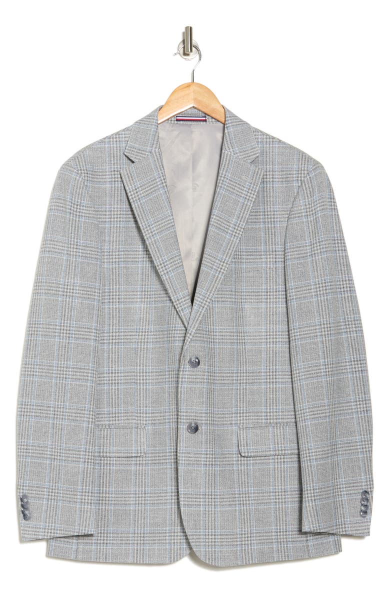 Tommy Hilfiger Glen Plaid Recycled Polyester Blend Suit Jacket, Alternate, color,