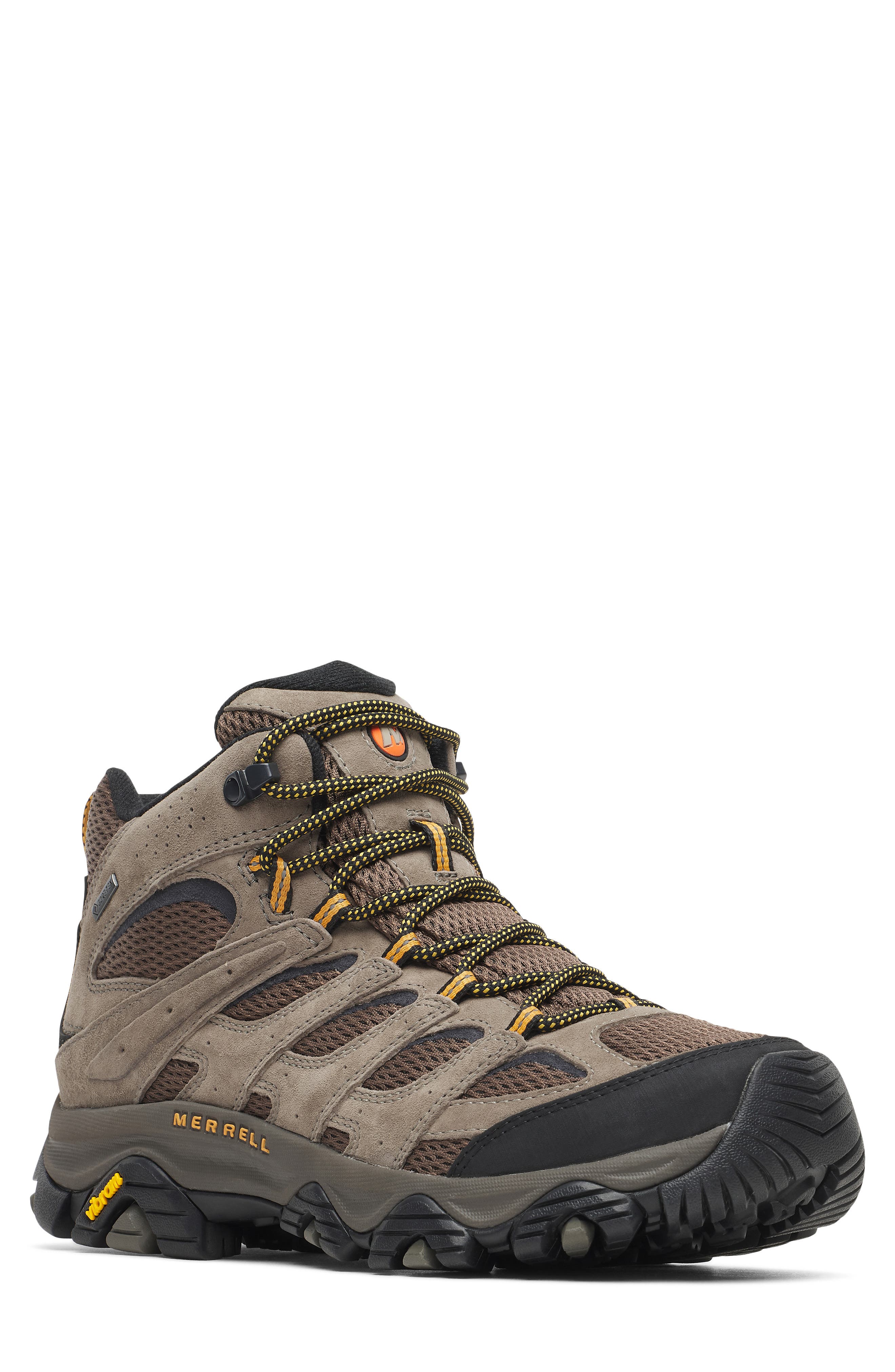 Moab 3 Mid GTX Waterproof Hiking Boot, Main, color, WALNUT