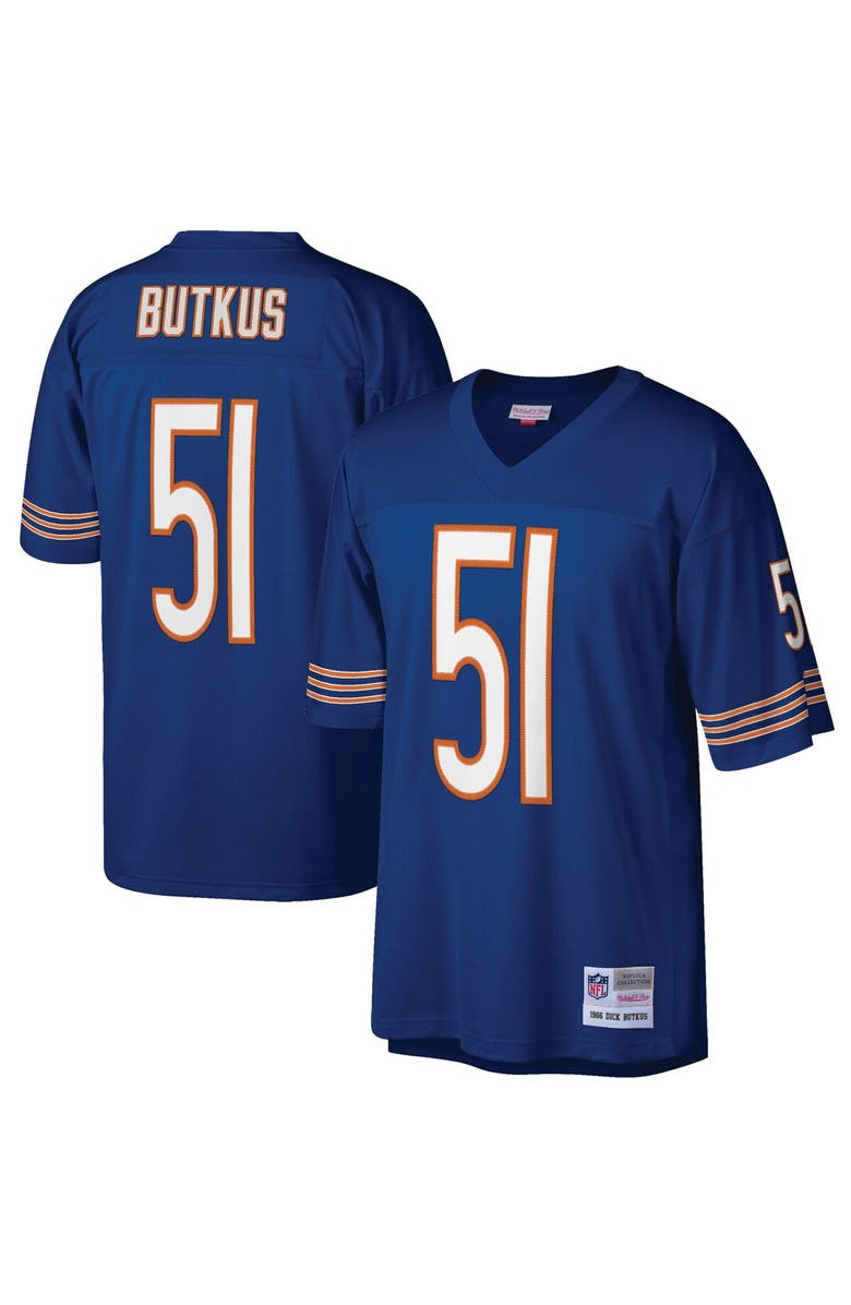 Mitchell & Ness Men's Mitchell & Ness Dick Butkus Navy Chicago Bears Legacy Replica Jersey, Main, color, Navy