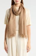 Nordstrom Striped Silk & Cashmere Scarf