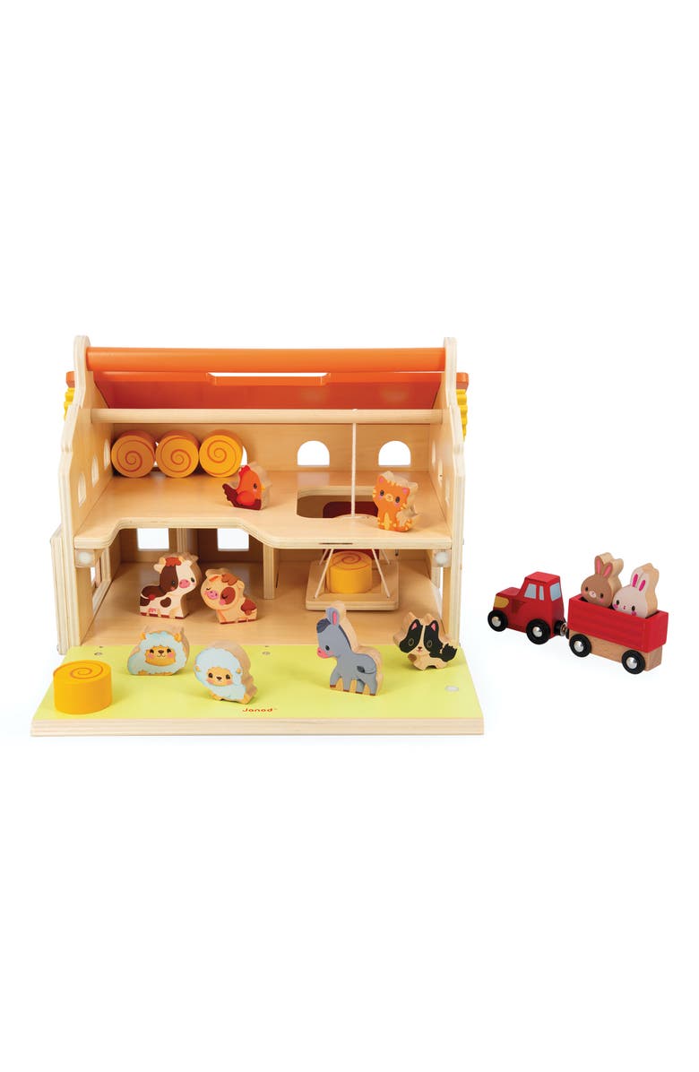 Janod My First Farm Play Set, Alternate, color, Brown