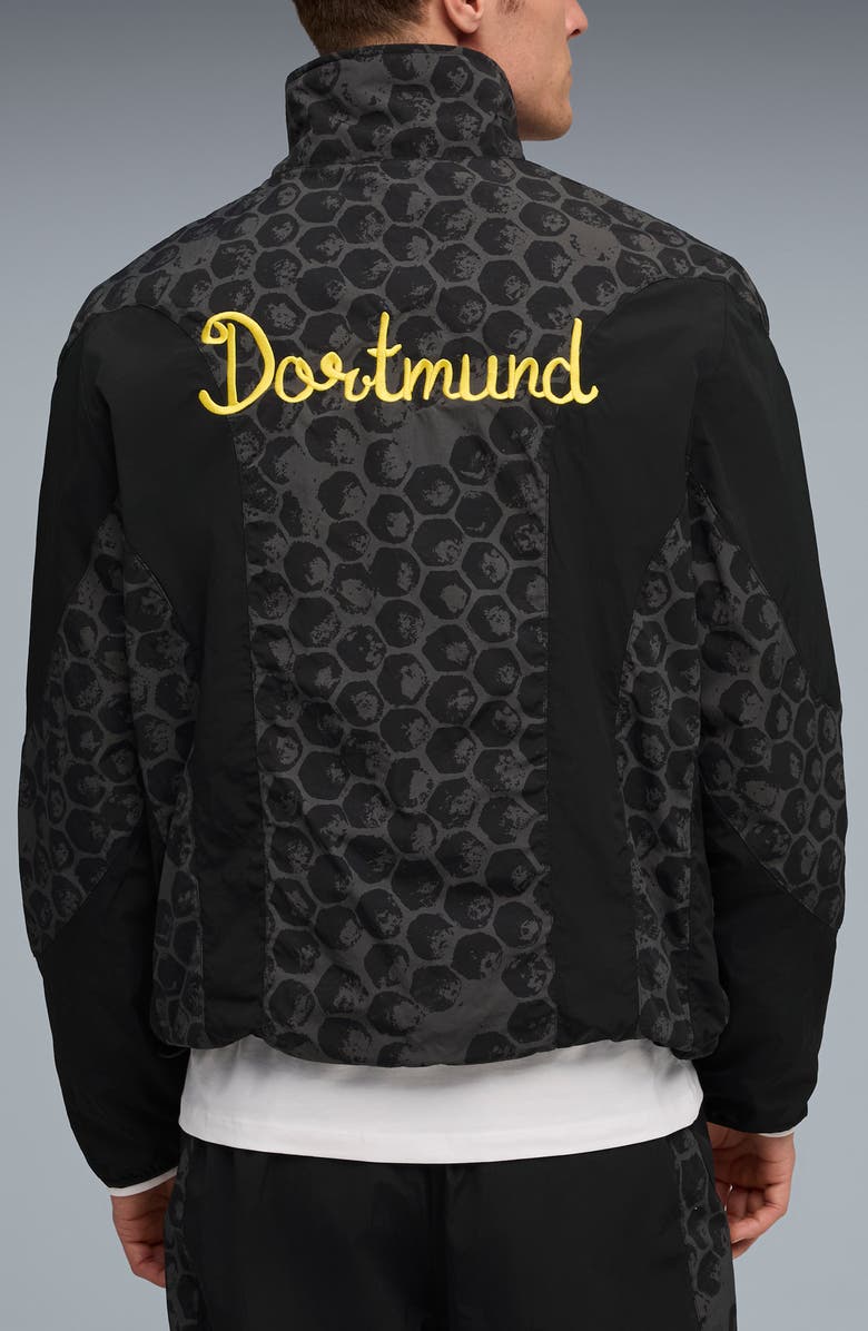 PUMA x KidSuper BVB Reversible Nylon Jacket, Alternate, color, Puma Black-Faster Yellow