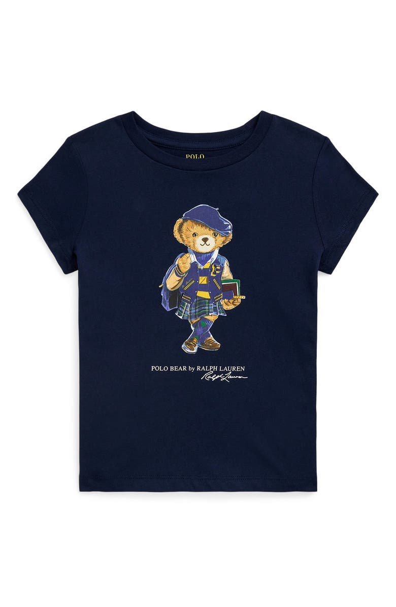 Polo Ralph Lauren Kids' Polo Bear Graphic T-Shirt, Main, color, Cruise Navy