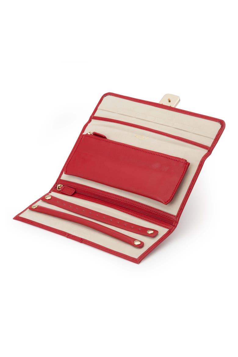 Palermo Jewelry Roll, Alternate, color, RED