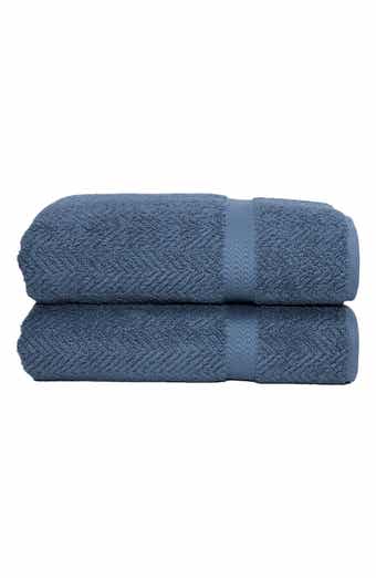 Linum Home Textiles Herringbone Turkish Cotton Bath Towel - Set of 2