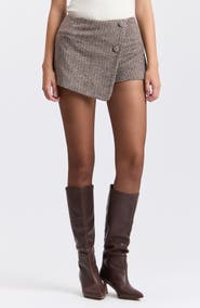 Avec Les Filles Textured Mini Skort
