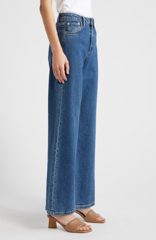 Rails Getty High Waist Wide Leg Jeans In Pebble Blue