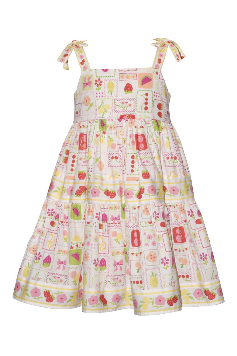 Kids' Postcard Dress, Main, color, MULTI