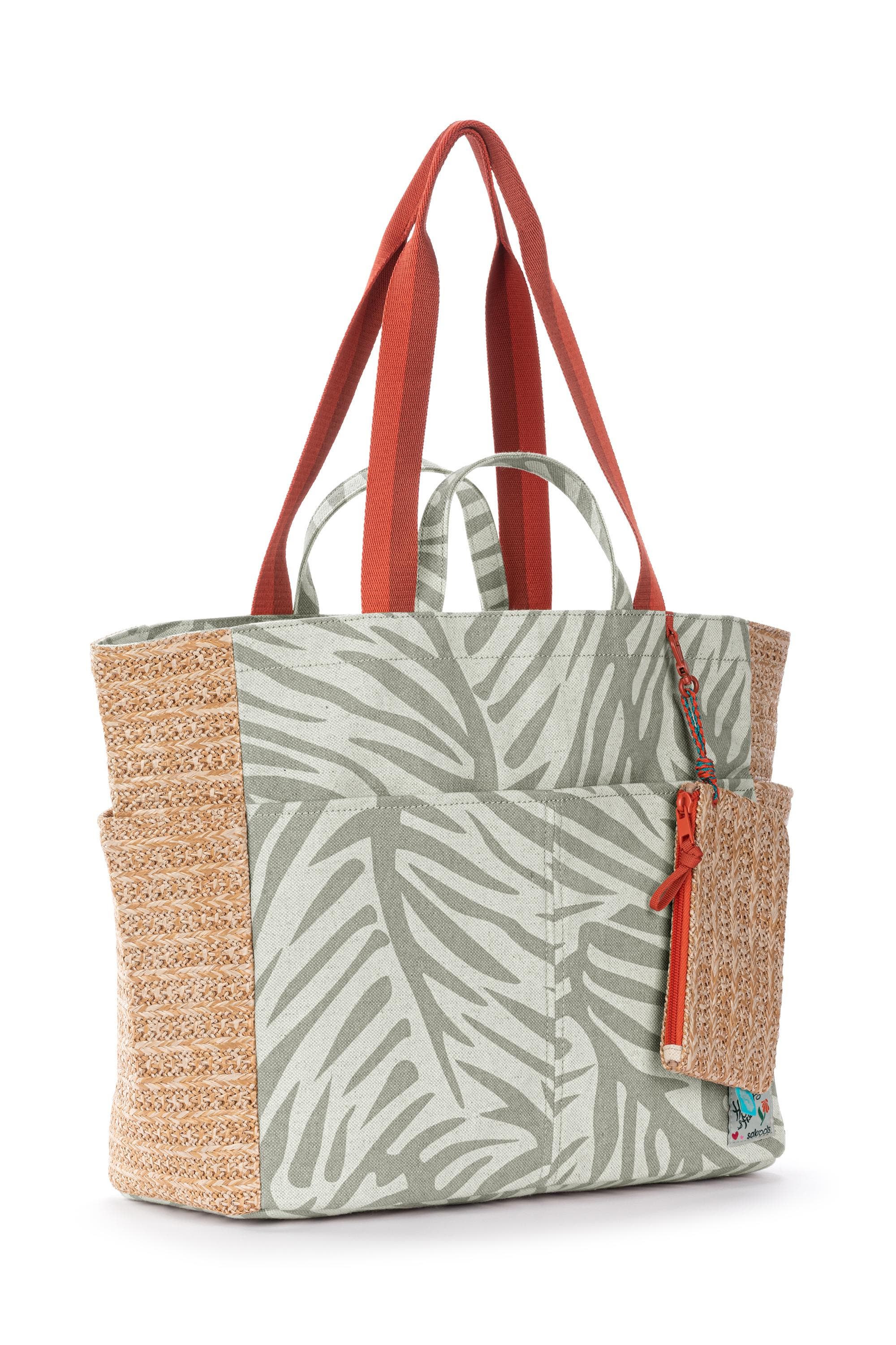 The Sak Cassia Beach Tote, Alternate, color, Natural Leaf