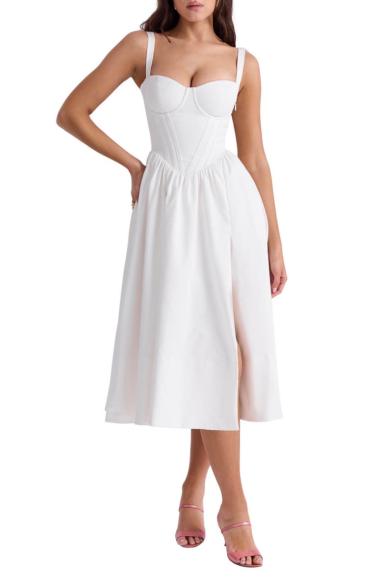 corset midi sun dress Britton Corset Midi Dress