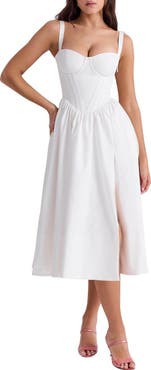HOUSE OF CB Kelly Corset Midi Sundress