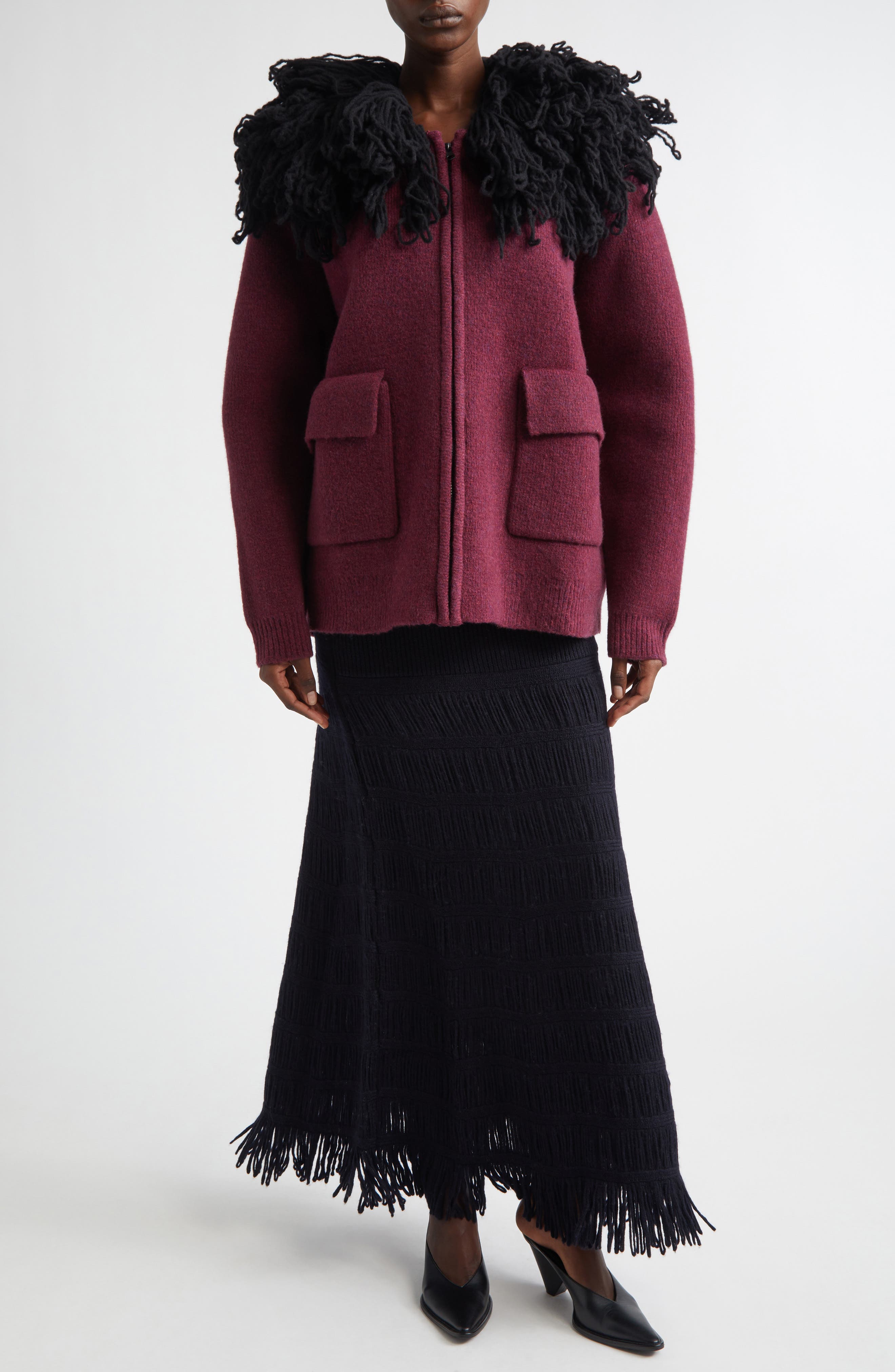 Alba Wool Blend Sweater Skirt - image 2