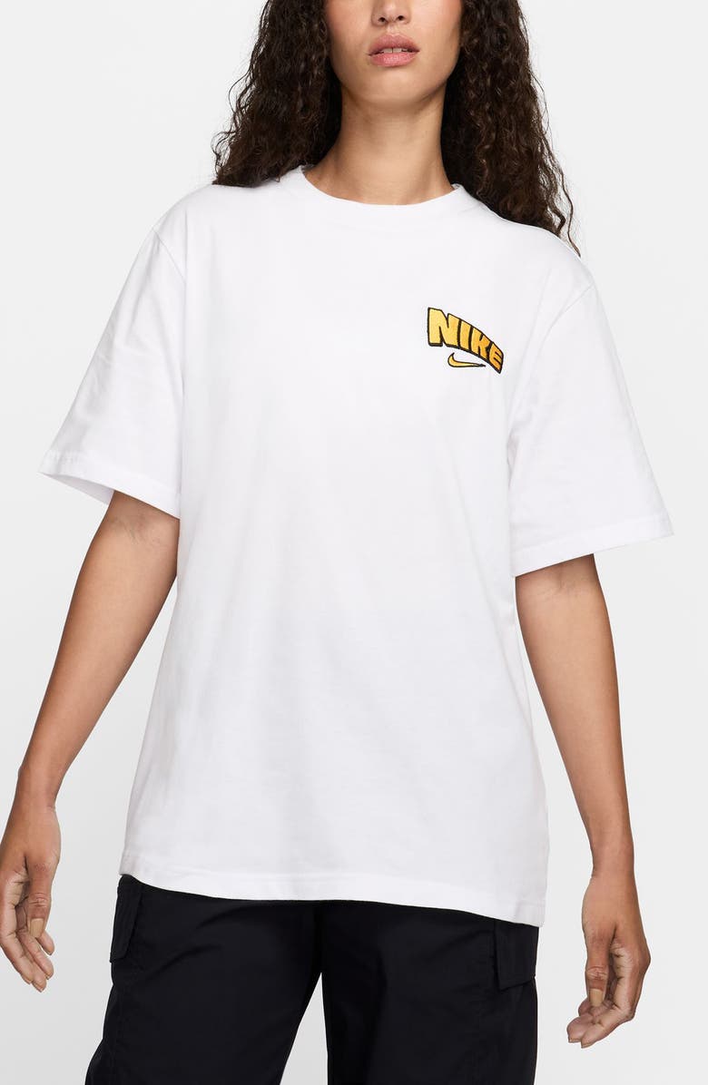 Nike Loose Freestyle Embroidered Graphic T-Shirt, Main, color, 