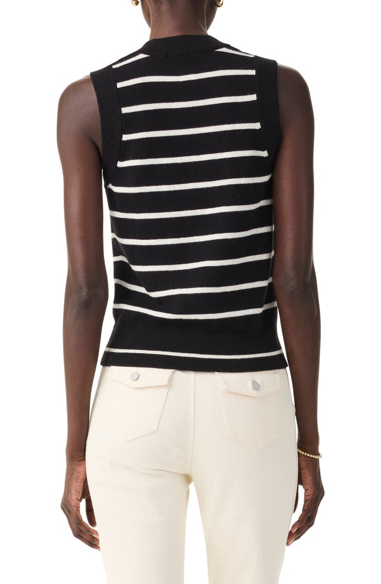 NIC+ZOE Stripe Essential Sweater Vest, Alternate, color, Black Multi