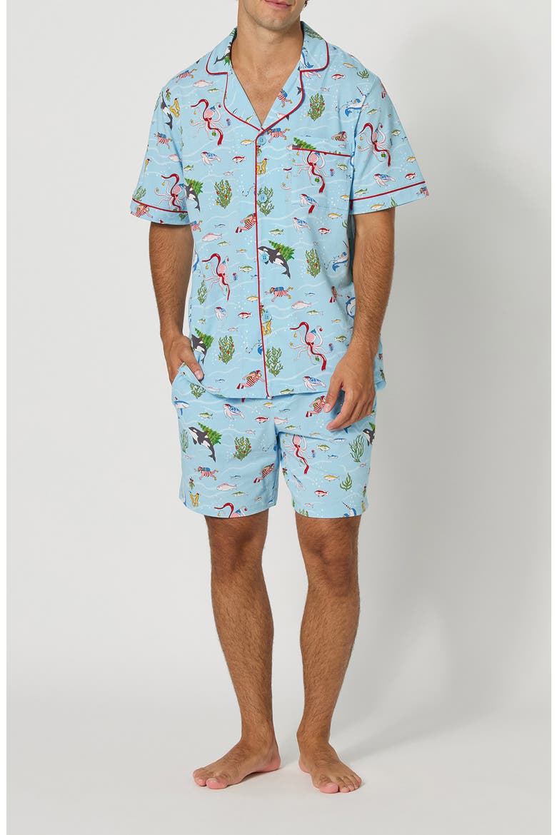 Short Pajamas, Main, color, JINGLE ALL THE WAVE