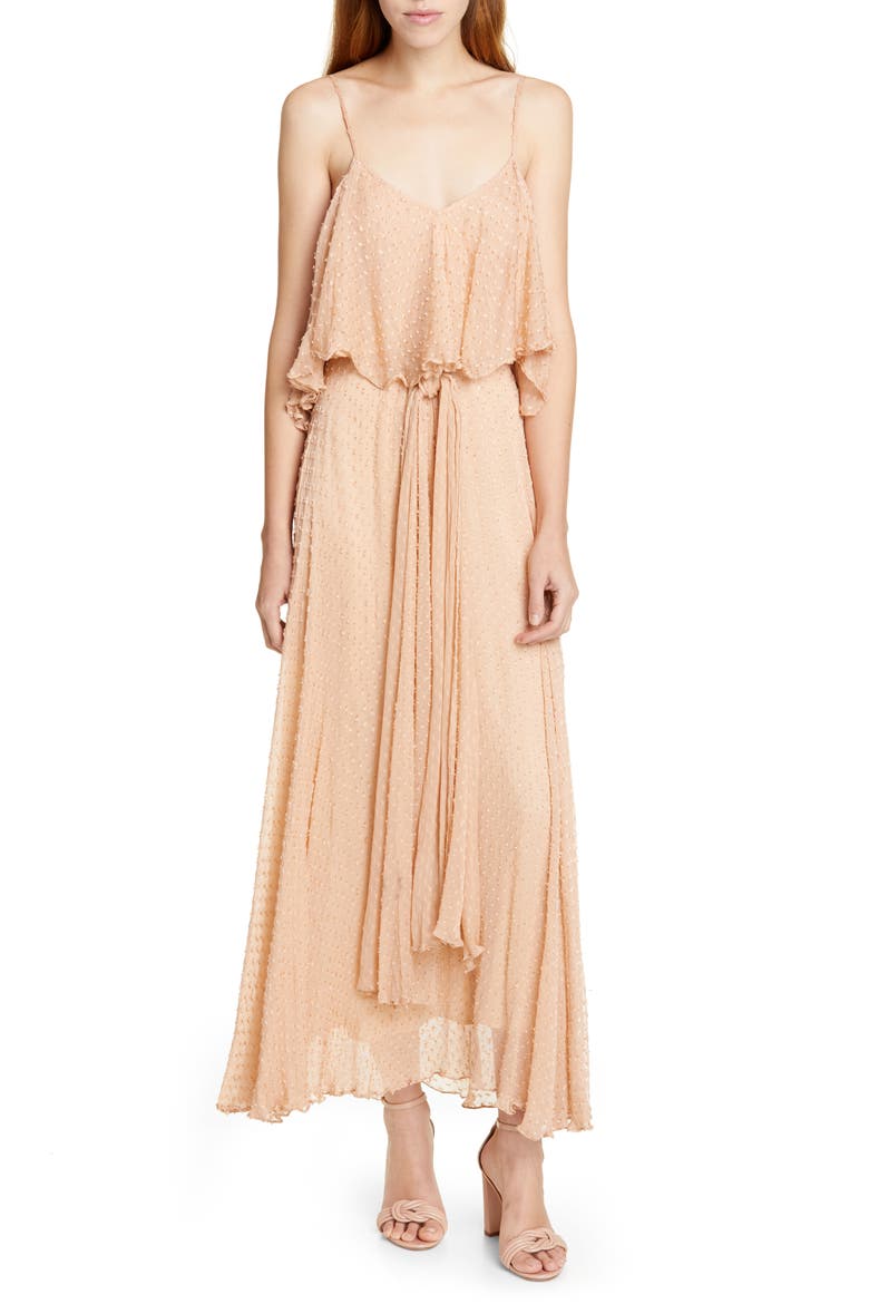 Donatella Fil Coupé Dress, Main, color, NUDE