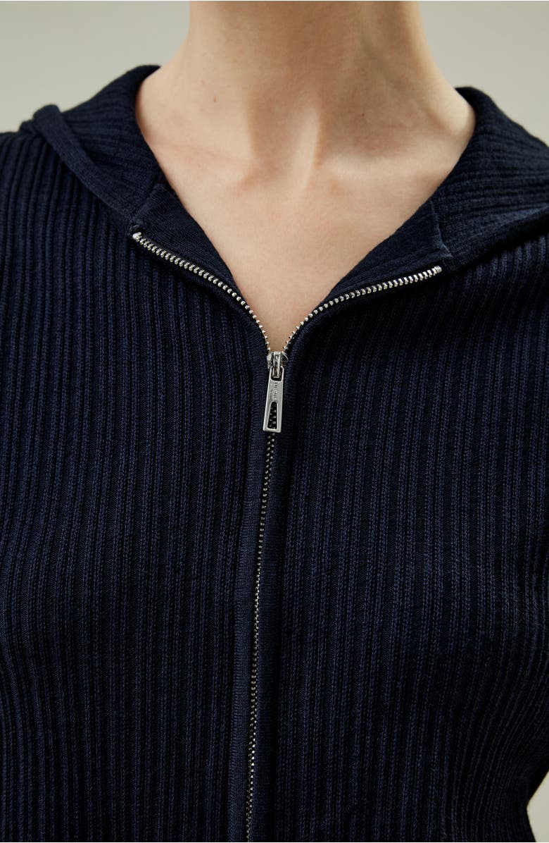 Lilysilk Oasis Knit Hoodie, Alternate, color, Lily White