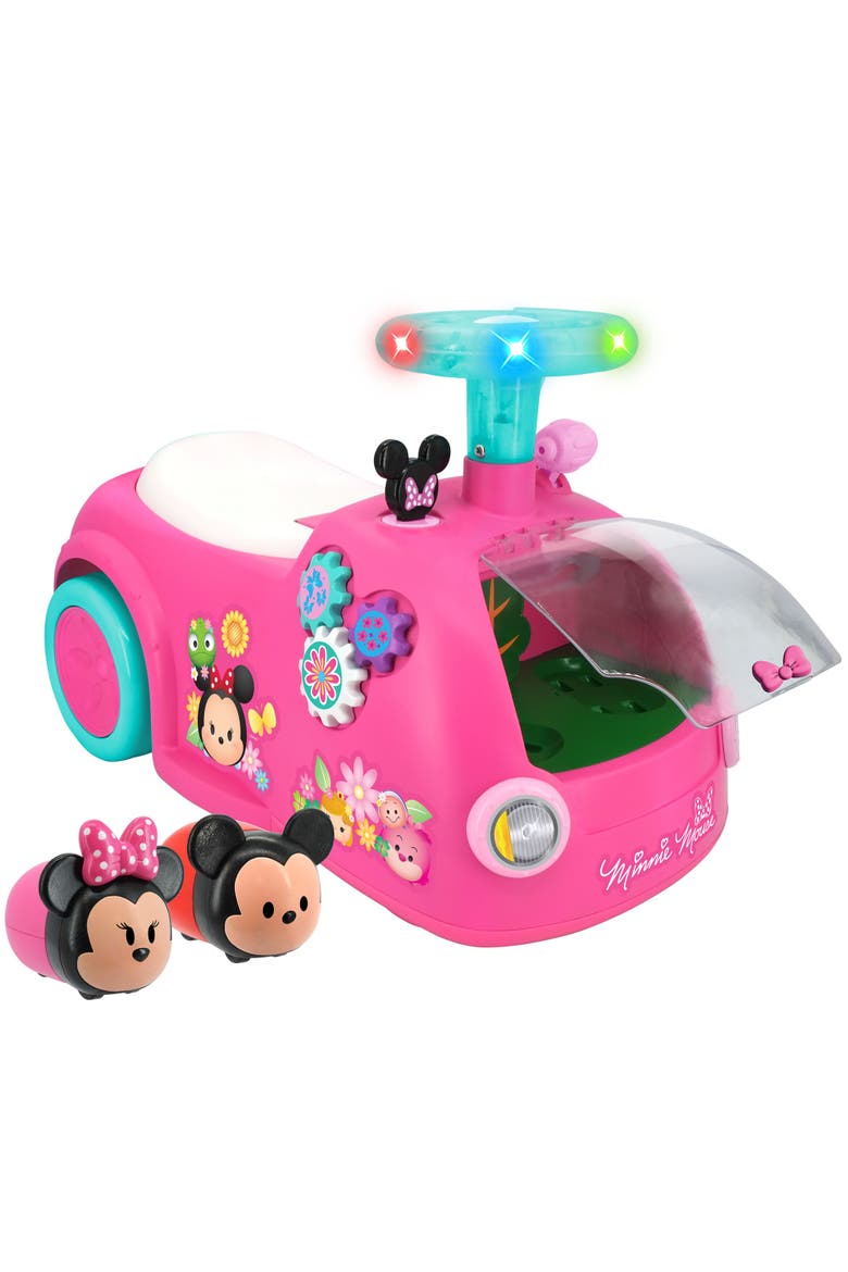 Zoom n' Go Activity Ride-On Minnie Mouse Disney Vehicle, Main, color, Pink