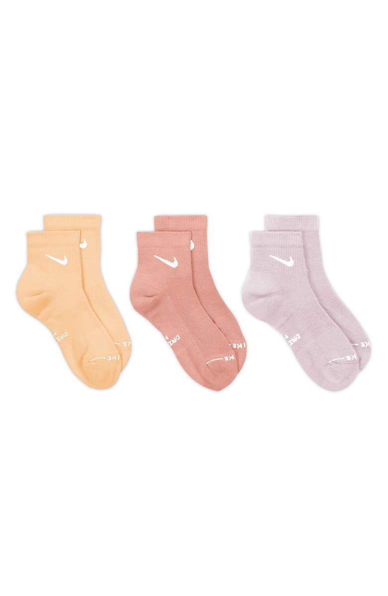 Nike Dri-FIT 3-Pack Everyday Plus Cushioned Low Socks, Alternate, color, 908 Mltclr