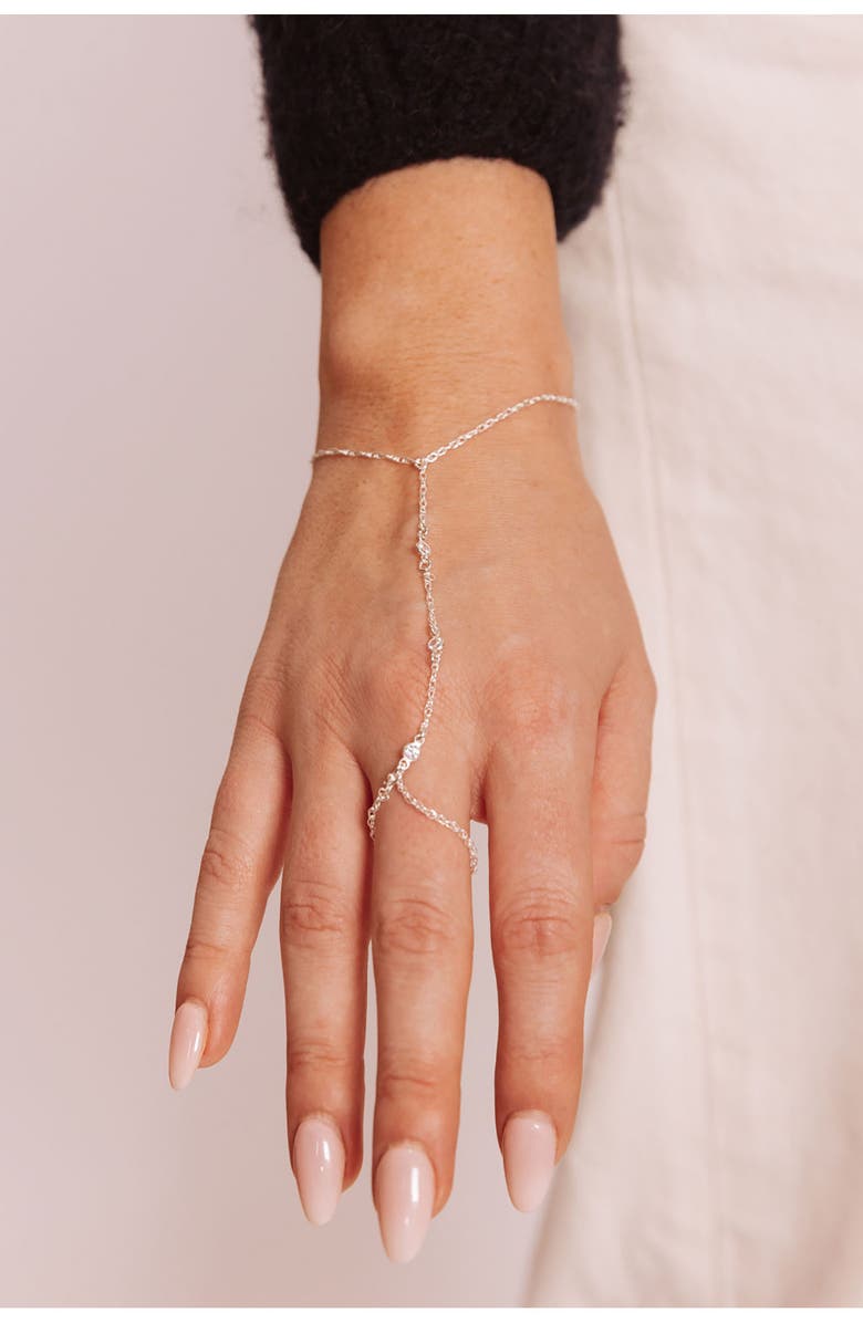 Set & Stones Cyrus Hand Chain, Alternate, color, Silver