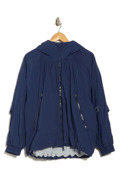 Free People Explore More Nylon Hooded Jacket In Blue