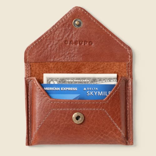 Casupo Mini Envelope Wallet With Rfid Protection In Brown