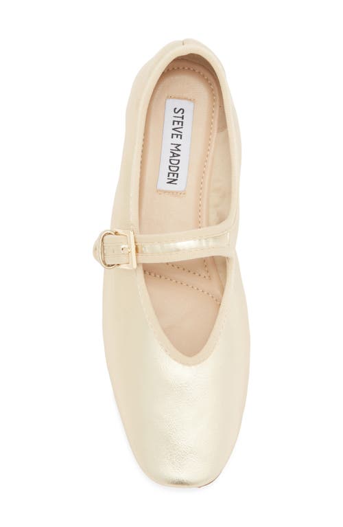 Steve Madden Judee Square Toe Mary Jane In Gold