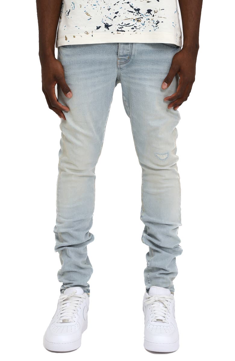PURPLE BRAND P001 Skinny Fade Distressed Jeans, Main, color, 