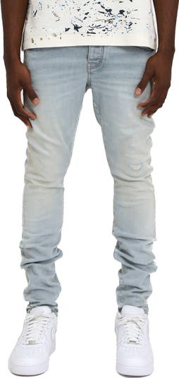 P001 Skinny Fade Distressed Jeans