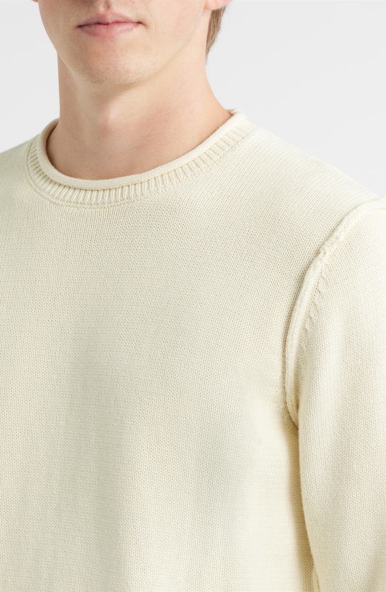 Schott NYC Lightweight Cotton Sweater, Alternate, color, Off White