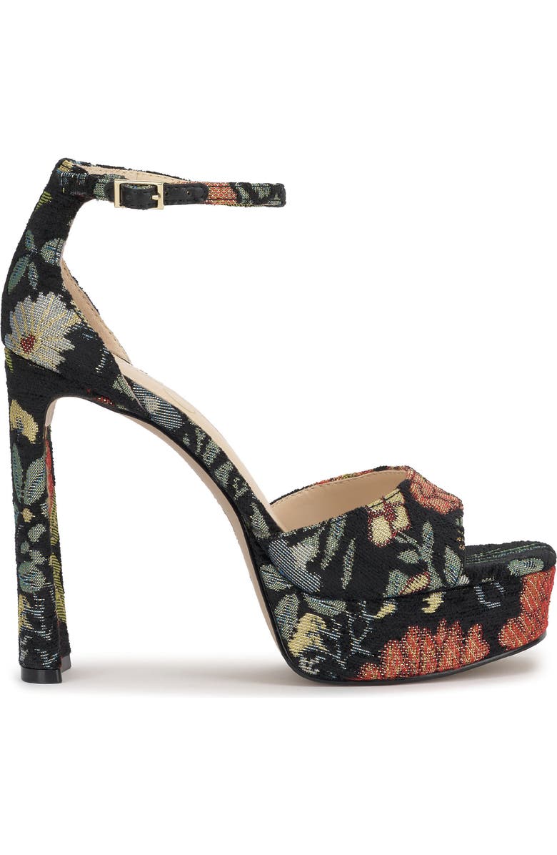 Jessica Simpson Telxia 2 Ankle Strap Platform Sandal, Alternate, color, Black Multi