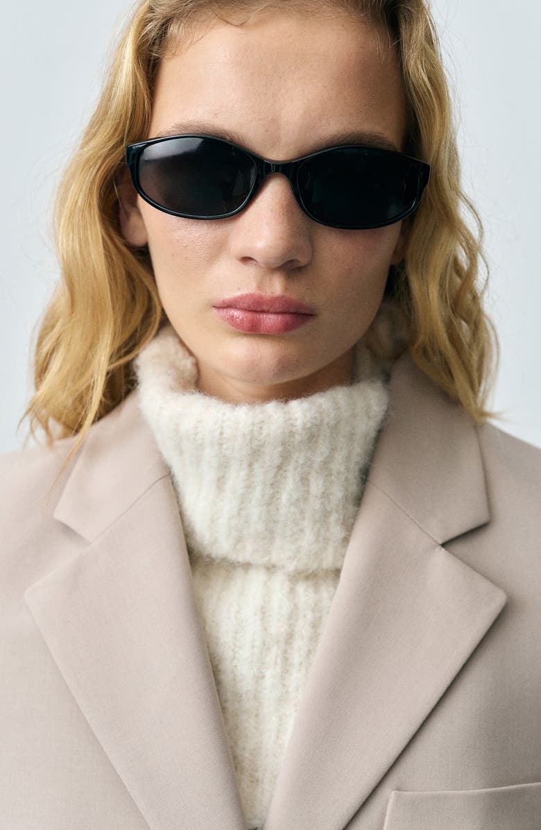 MANGO Structured Straight Fit Blazer, Alternate, color,