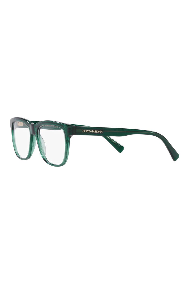 51mm Rectangular Optical Glasses, Alternate, color, TRNPRT GREEN