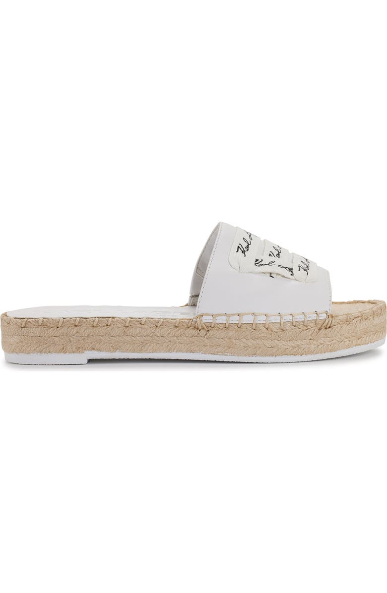 KARL LAGERFELD PARIS Logo Embroidery Platform Espadrille, Alternate, color,