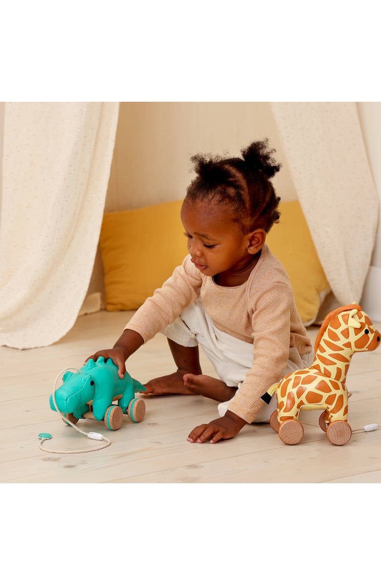 Little Big Friends Pull Along Friends - Achille the Crocodile, Plush Toy, Alternate, color, Green