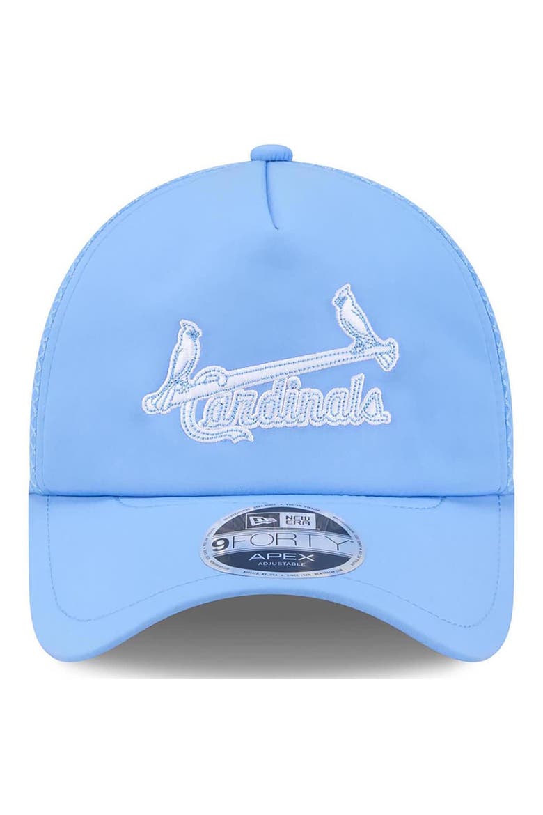 Men's New Era Light Blue St. Louis Cardinals 2026 Batting Practice Alternate Apex 9FORTY Adjustable Hat, Alternate, color, Light Blue