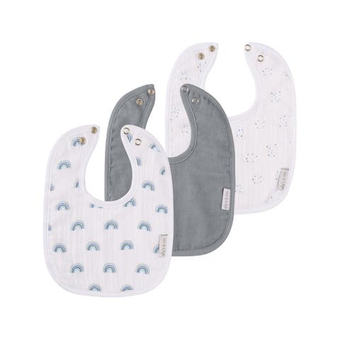 Muslin Terry Bib 3 Pack
