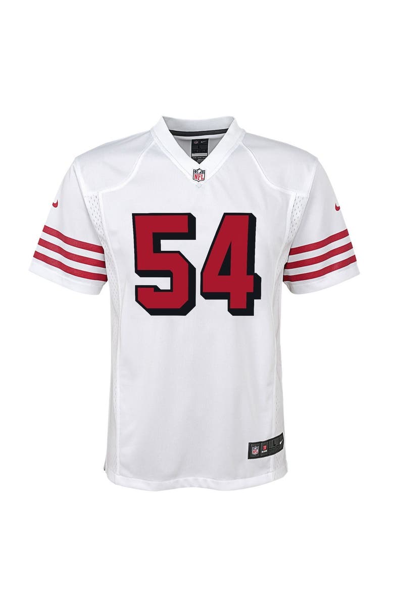 Nike Youth Nike Fred Warner White San Francisco 49ers Alternate Game Jersey, Alternate, color,