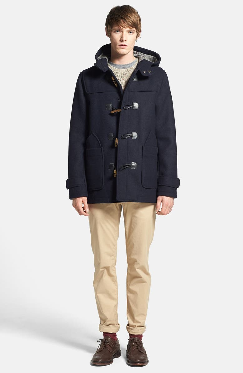 Topman Duffle Coat, Alternate, color, 