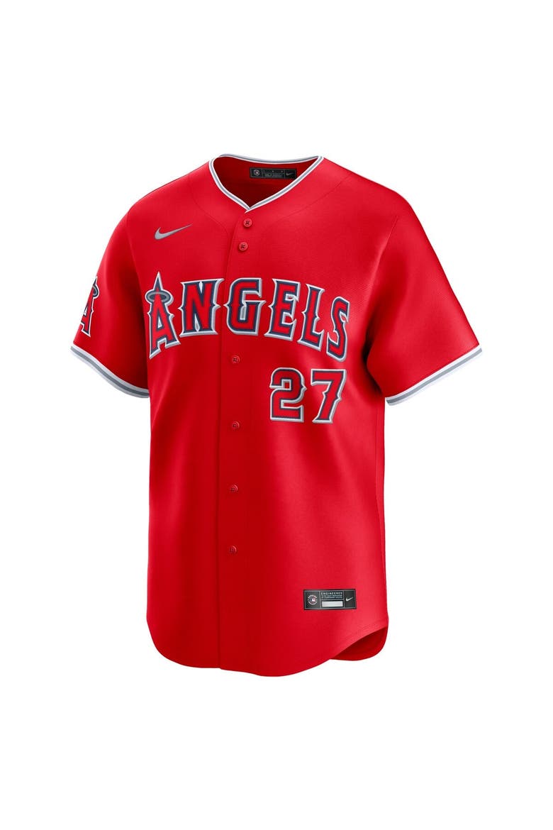 Men's Nike Mike Trout Red Los Angeles Angels Alternate Limited Player Jersey, Alternate, color, Red