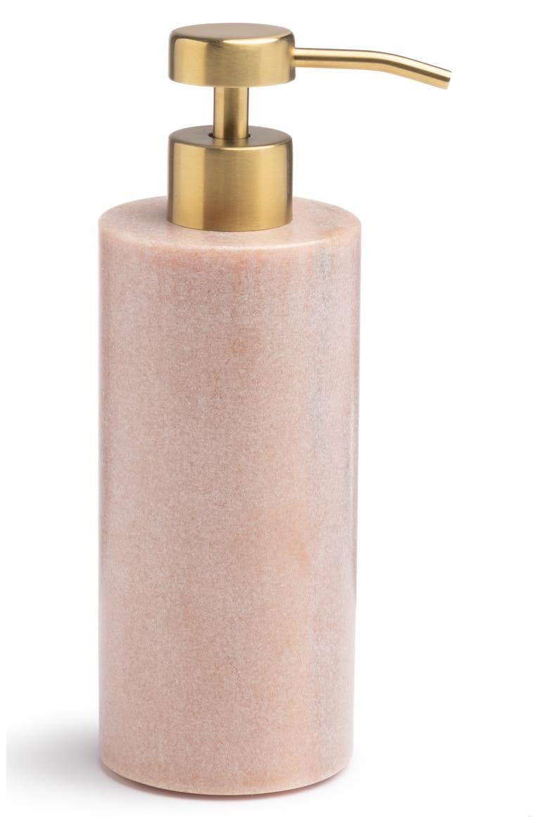 Rossa Marble Lotion Dispenser, Main, color, ROSE
