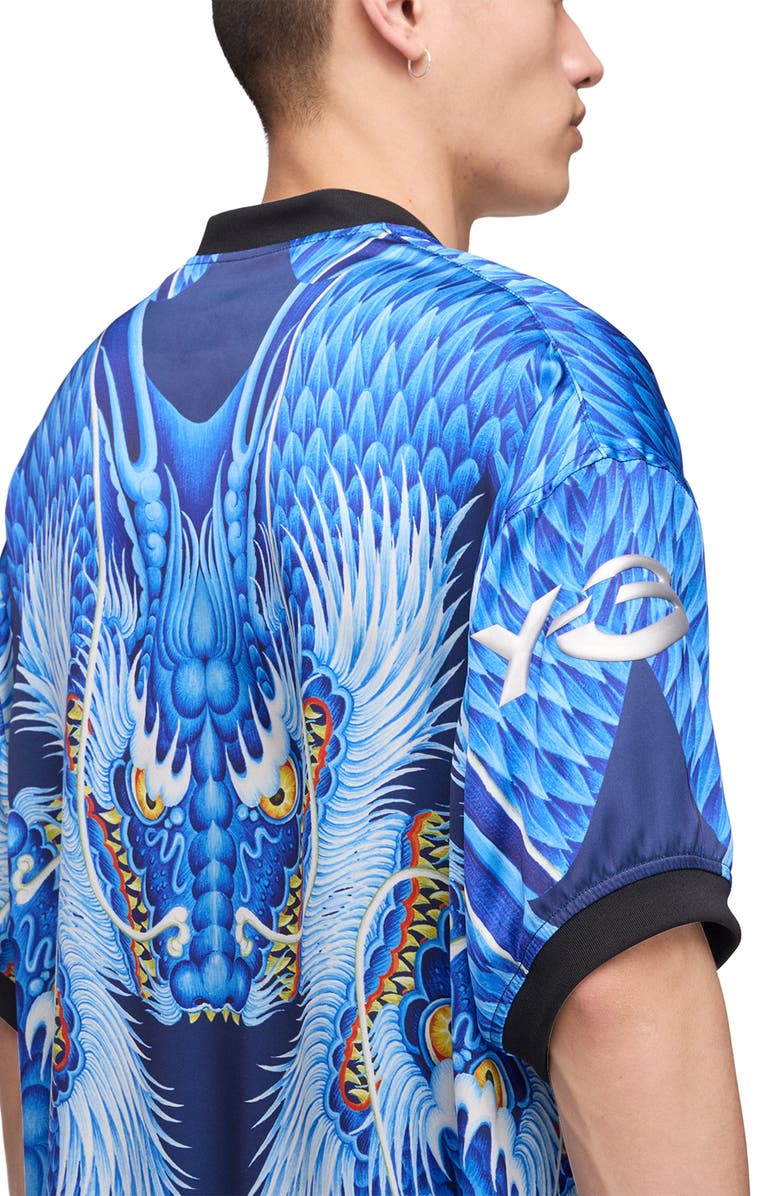 Y-3 Satin Dragon Graphic Jersey, Alternate, color, Multicolour