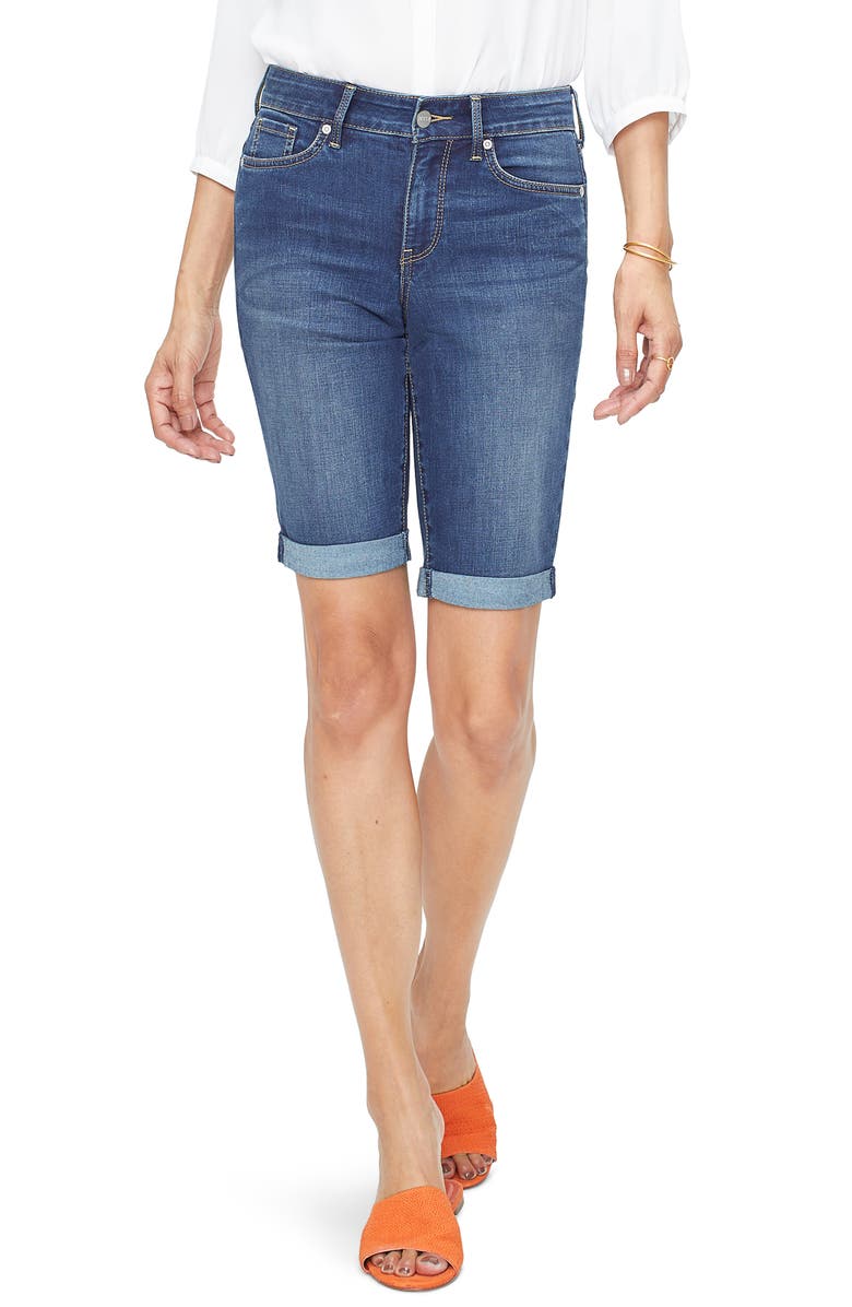 NYDJ Briella Cool Embrace Roll Cuff Shorts, Main, color,