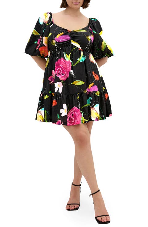 Mila Floral Print Minidress